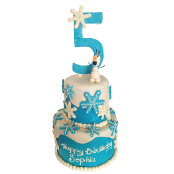 Two tier frozen fondant